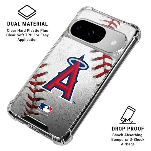MLB Los Angeles Angels Game Ball Google Pixel 10 Clear Case